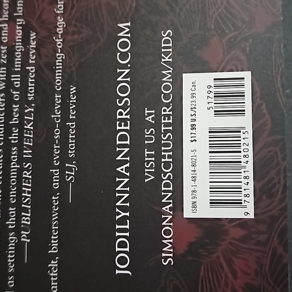 Simon  & Schuster Thirteen Witches The Memory Thief by Jodi Lynn Anderson NWOT - Picture 5 of 8